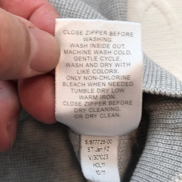 Banana Republic Full Zip Sweater Front Pockets - S - Picture 4 of 10